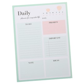 OHPHCALL Daily Planner Notepad Work Organizer Notebook for Do Lists Tear Off Planning Pad for Office Study Use Design Material