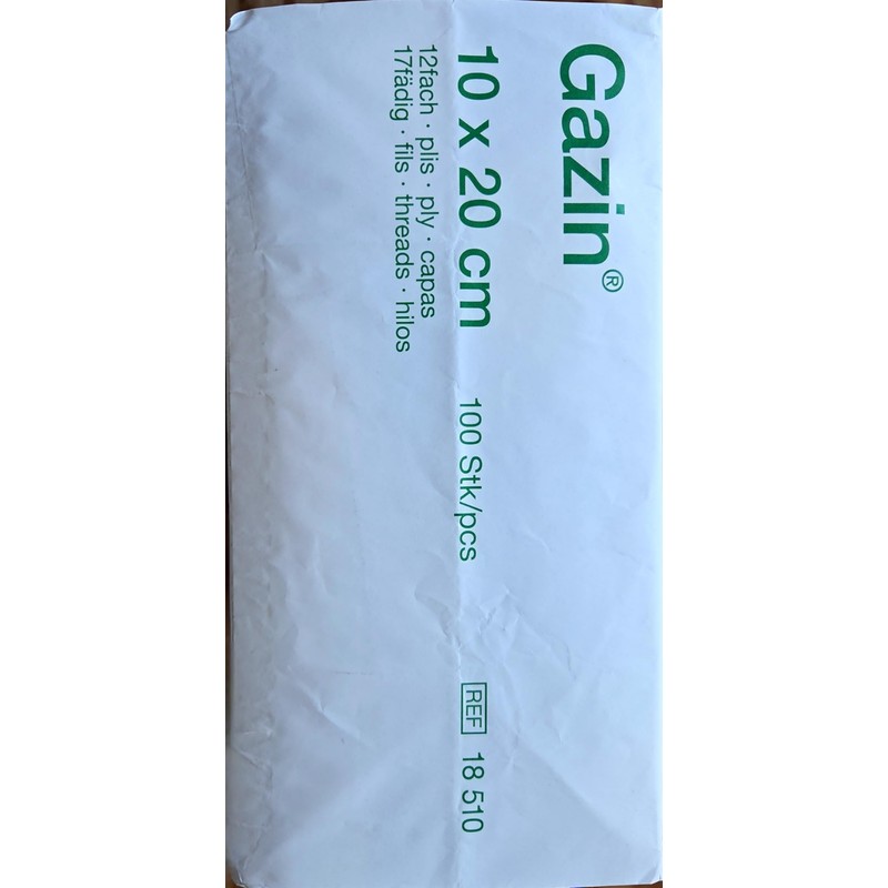 Gazin Gauze Swabs 10 x 20 cm Non-Sterile 12-Way Op,