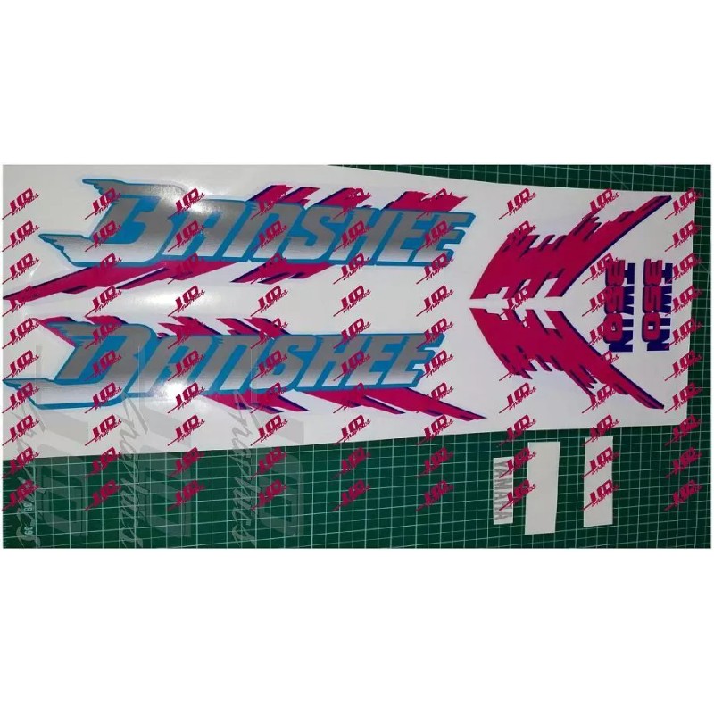 BANSHEE 1992 yamaha banshee full graphics decals kit stickers THICK
