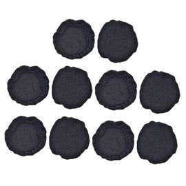 KONTONTY 10pcs Headphone Cover Dustproof Earmuff Cushions for Headsets Comfortable Replacement for Earmuffs Enhance Sound Quality and Noise Reduction Black