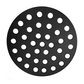 Quantfire 9" Round Cast Iron Fire Grate,BBQ High Heat Charcoal Plate for Large Big Green Egg Fire Grate,Bottom Grate Grill Parts Charcoal Grate Replacement Big Green Egg Accessories