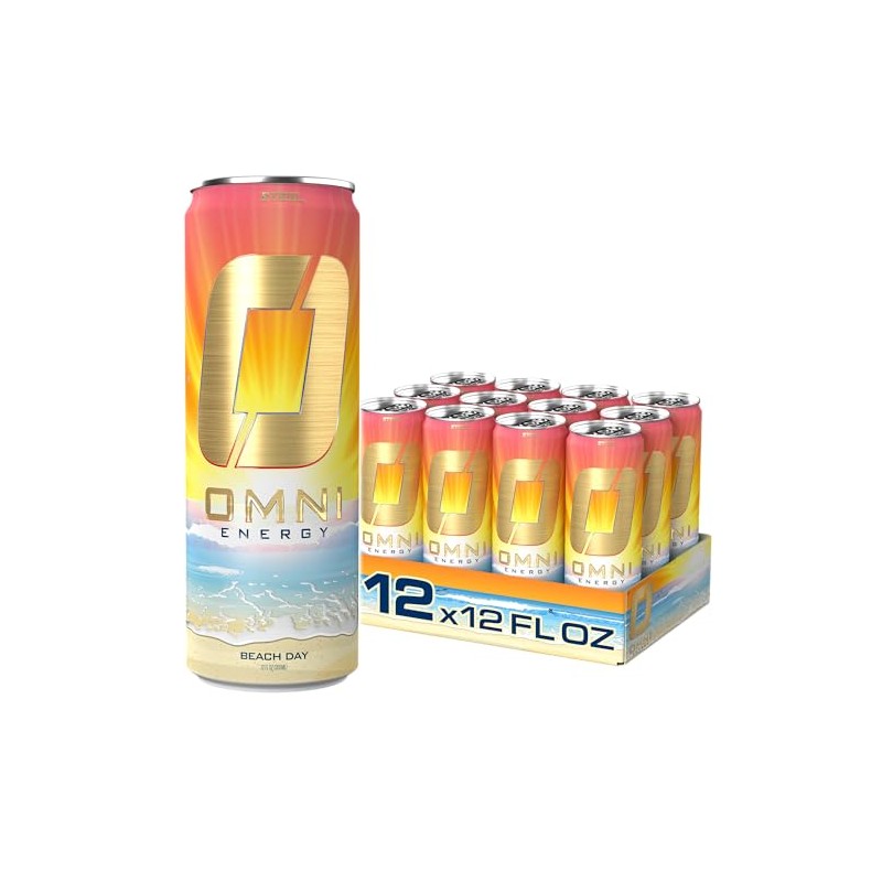 OMNI Energy Drink Beach Day 12 Oz (Pack of 12)