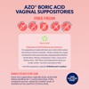 AZO® Boric Acid Vaginal Suppositories, Helps Support Odor Control and
