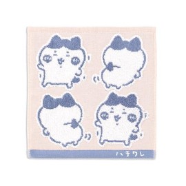 Chiikawa 41-1230080 Ye Towel Handkerchief, Pink, Gauze Pile, Approx. 9.8 x 9.8 inches (25 x 25 cm)