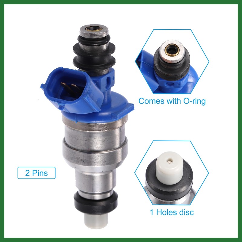 Motoforti 4pcs 195500-1970 B6S713250 Fuel Injector for Mazda Miata 1.6
