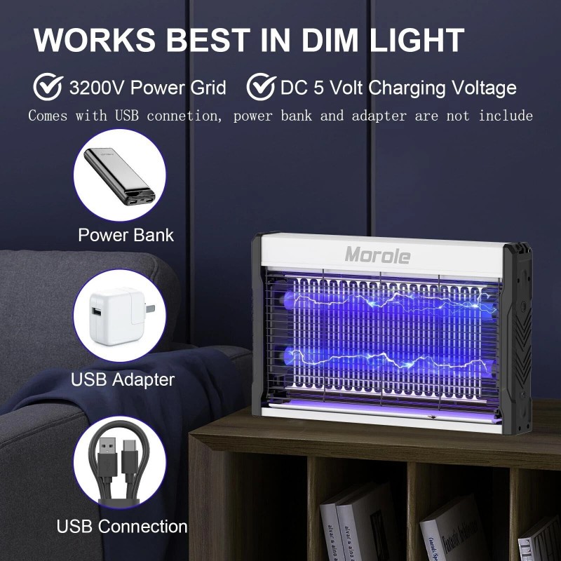 Morole Lamp Insect Killer Mosquito Zapper Bug Pest Fly Trap