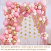 5Pcs Star Garland, 65 Feet Hanging Stars Decorations, Paper Glitter
