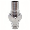 Lophtnix 2PCS 304 Stainless Steel Hose Barb Fitting Thru-Bulk Bulkhead
