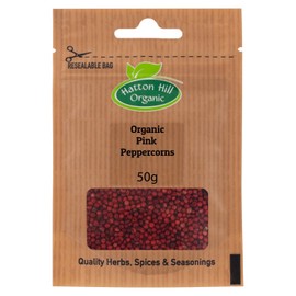 Organic Pink Peppercorns 50g by Hatton Hill Organic
