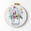 Bucilla 47915E Stamped Embroidery Kit, 6", Cactus Bloom