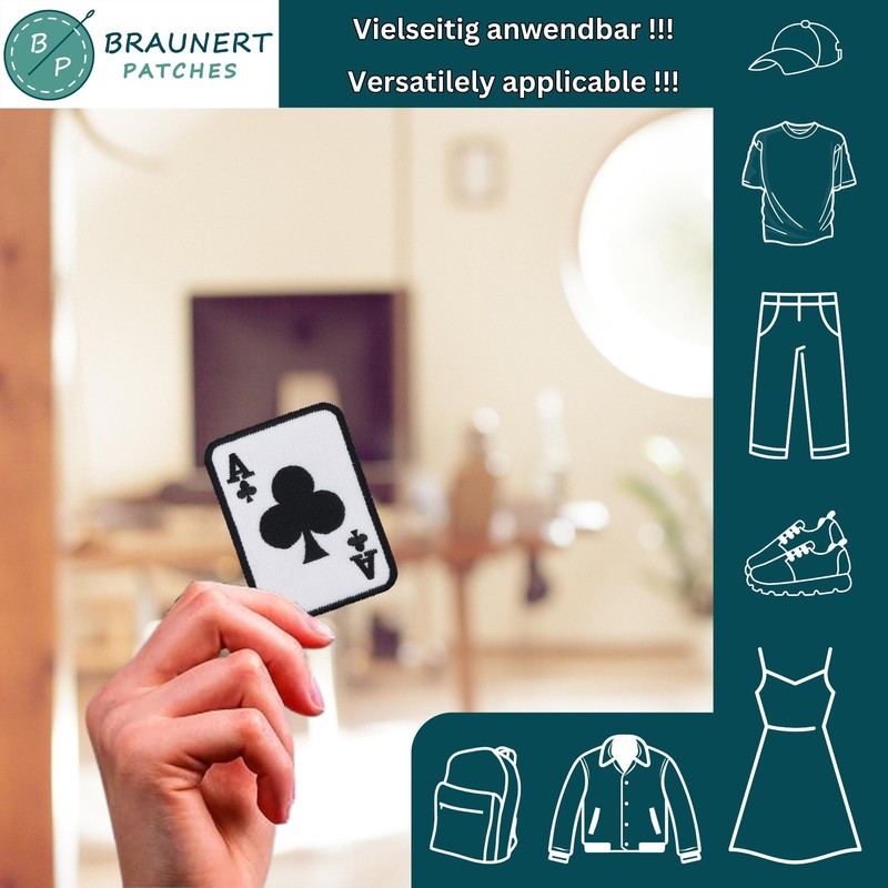 Ass Cross Patch for Iron-On / Iron-On Patch 5.5 x