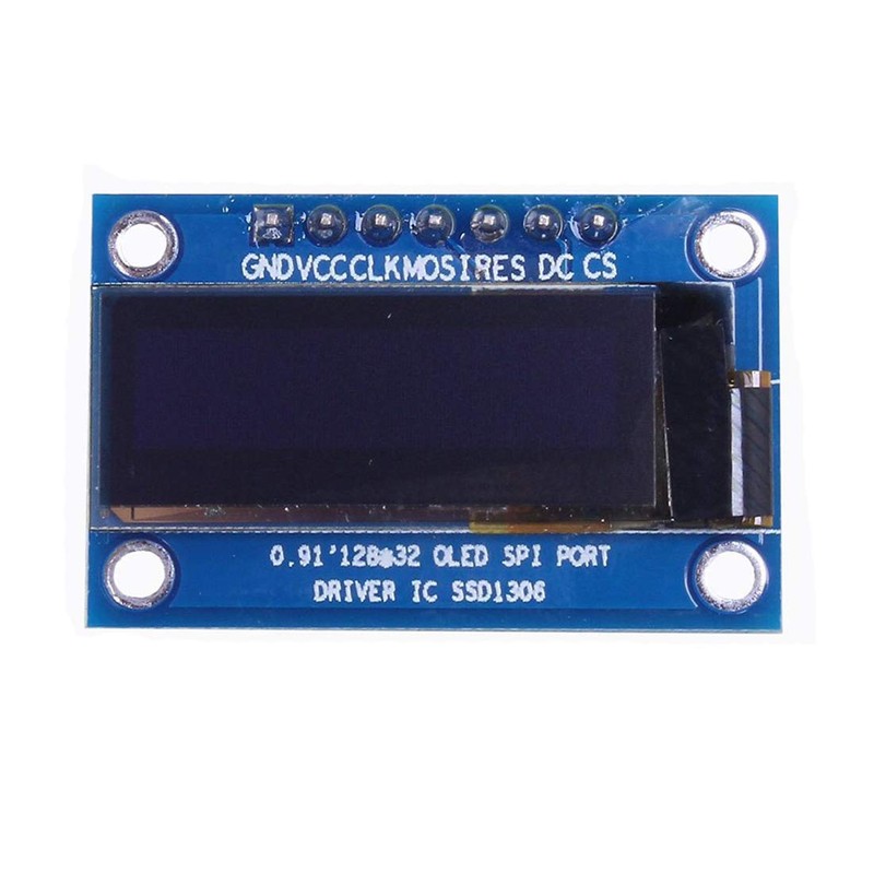 Hailege 0.91" SSD1306 SPI OLED LCD Display 128x32 3.3V /