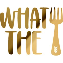 Transparent Decal Stickers of Fork (Metallic Gold) Premium Waterproof Vinyl Decal Stickers for Laptop Phone Accessory Helmet Car Window Mug Tuber Cup Door Wall Decoration NVCsticd41844GO