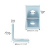 QWORK 20 Pack 2 Hole L-Shaped Connector Bracket - Compatible
