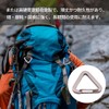 winova Triangle Carabiner Stainless Steel with Key Ring, Lightweight and