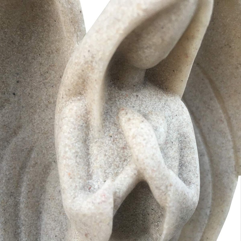 Artgenius Sandstone Praying Angel Staue,Collective 8.8 "Angels Figurine and Staue