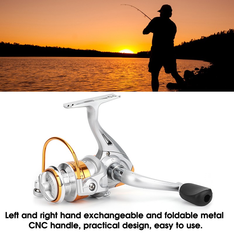 12BB 5.1:1 Metallic Casting Spinning Fishing Reel Wheel Tackle Accessories
