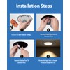 POPANU Recessed Lighting 4 inch Gimbal 9W 5CCT Swivel Ceiling