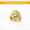uxcell Knurled Thumb Nuts, 15pcs M6 x D20mm x H12mm