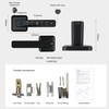 Smart Lock 4 in 1, Fingerprint Door Lock Set with