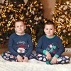 ELUTONG Boy's Christmas Pajamas Cotton Kids Santa Claus Pjs Toddler