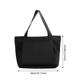 Zimoer Sports Bag Women's Yoga Bag Large Linen Carry Bag for Yoga Mats Yoga Accessories Storage Bag for Yoga Mat Fitness Bag Gym Bag Training Bag for Sports Travel Yoga (Black)