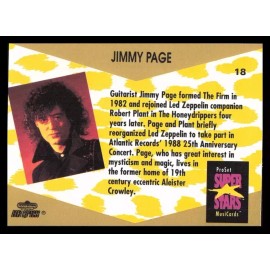 1991 PRO-SET MUSIC SUPER STARS MusiCards #18  JIMMY PAGE - LEGENDS