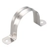 sourcing map 50mm(2") Rigid Pipe Strap, 2 Holes 304 Stainless