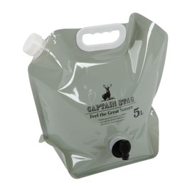 Captain Stag UW-5041 Plastic Tank, Water Tank, Water Jug, Compact Jug, 1.3 gal (5 L) Capacity, Includes Faucet, Oasis