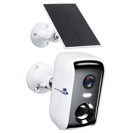 Juyivast Solar Security Cameras Wireless Outdoor,5200mAh Battery 4MP Wi-Fi Cameras for Home Security,Color Infrared Night Vision, Dual Storage, Alarm Notice, AI Motion Detection, 24/7 Recording