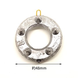 WakyaJig Spike Weights No. 25 (Approx. 3.0 oz (88 g), Pack of 4