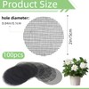 ZNBSIXP 100-Pack 2-Inch Round Plant Pot Mesh Hole,Durable & Reusable