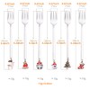 Falytemow 304 Stainless Steel Fork Set Christmas Silverware Dinner Forks