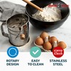 Nordic Ware Flour Sifter, 3-Cup Stainless Steel Flour Sifter, Rotary