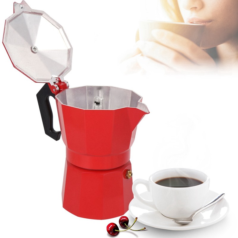 300ML 6‑Cup Capacity Aluminum Coffee Machine Moka Pot Accessories for