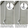 2 Sets 6 Inch Adjustable Pipe Bracket Heavy Duty Adjustable