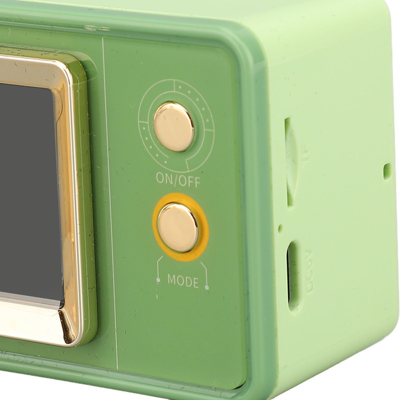 Retro Speaker TV Shaped Multifunctional Fashionable Time Speaker for Home
