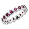 Stackable Expressions Sterling Silver Rhodolite Garnet Stackable Ring Size 5
