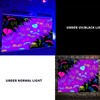 PSYHILAR Lil Peep Tapestry Blacklight, Rapper UV Flag Black Light