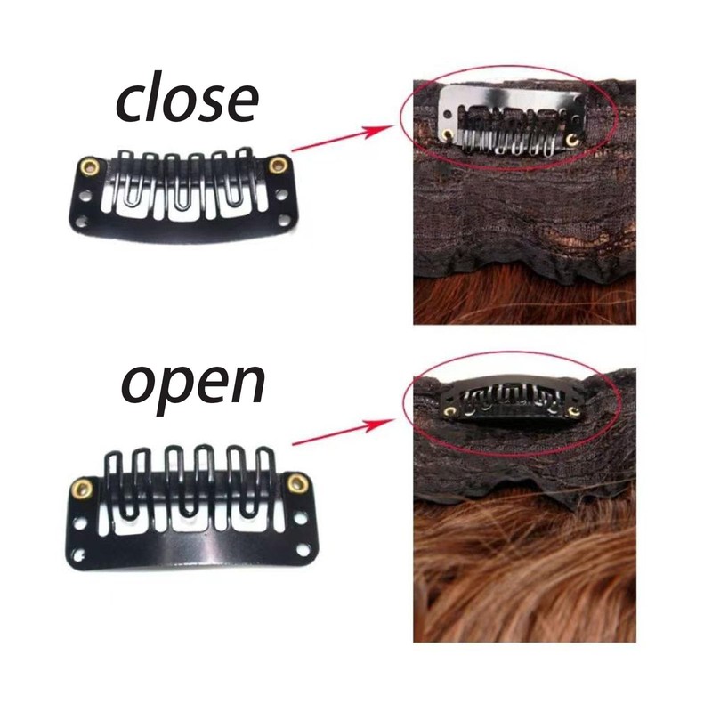 Dinghaole 30PCS Premium 32mm Alloy Hair Extension Clips - Salon-Grade