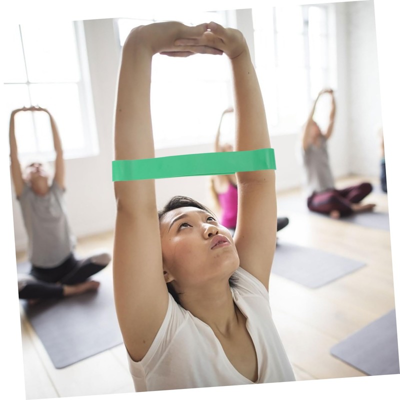 Kisangel 2pcs Latex Resistance Band Set 61x2.9x0.45cm Strength Training Bands