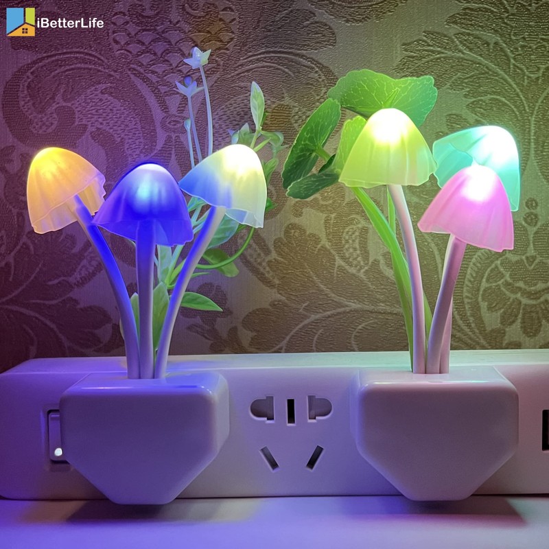 iBetterLife Sensor Night Light Color Changing Plug in Wall LED