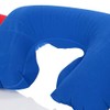 com-four® 3 Piece Travel Set - Inflatable Neck Pillow, Eye