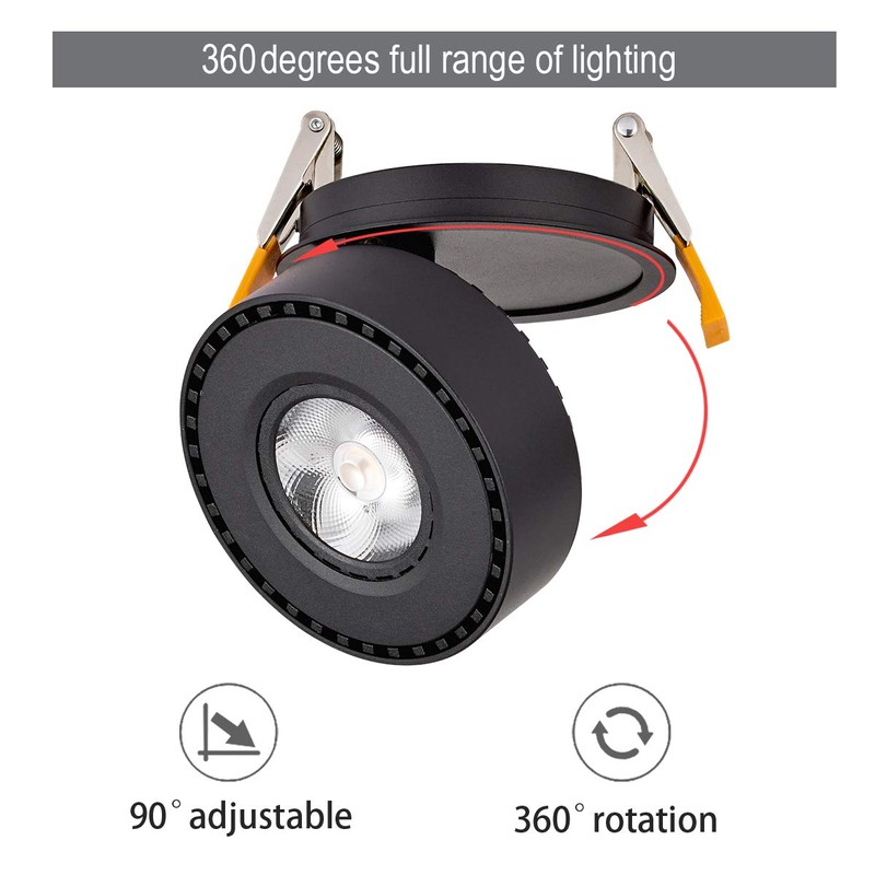 Dr.lazy Indoor 12W LED Recessed Ceiling Spotlights, Ceiling Spots, recessed