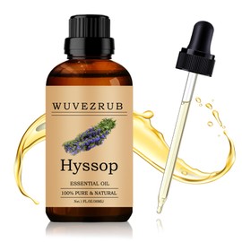 Wuvezrub Hyssop Essential Oil 30ML - 100% Pure and Natural Oils for Aromatherapy Diffuser - 1 Fl Oz/Hyssop