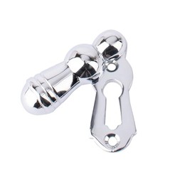 Dart Lined Bell Covered Escutcheon - Polished Chrome