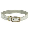 Ancol Timberwolf Dog Leather Collar in Light Grey - Comfortable