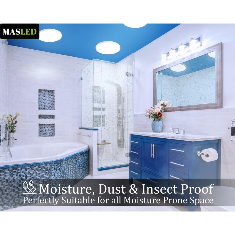 ONEGlobal MASLED 23cm 24W LED Ceiling Light Bathroom | 2160LM,