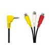 3.5 mm 4 Pole Mini Plug (L-Shaped Plug Male) to RCA (Red,