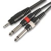 kenable PULSE Shielded 3.5mm Stereo Jack to 2 x 6.35mm